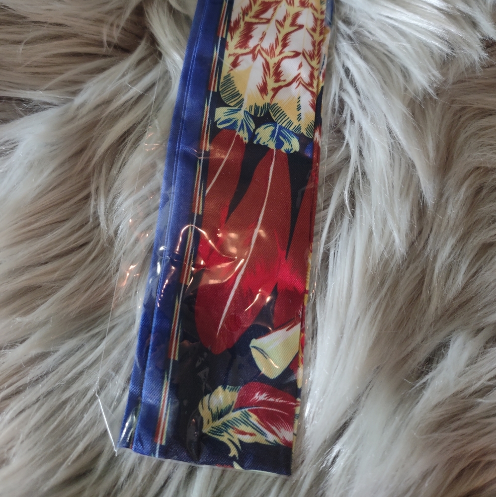 NWT Feather Bandeau Purse & Hair Tie